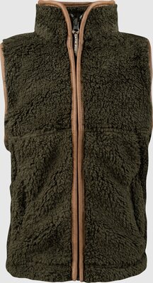 Jack Pyke Junior Sherpa Fleece Gilet Dark Olive